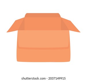 open package illustration over white