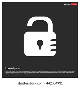open pad lock icon