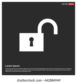 open pad lock icon