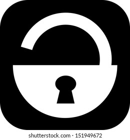 Open padlock icon