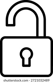 Abrir icono de candado Imagen de ilustración