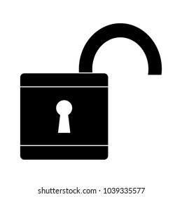 open padlock security technology data