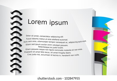 Open page note book