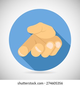 open Palm Pleading Icon Giving Hand Symbol Concept Flat Design Vector Illustration