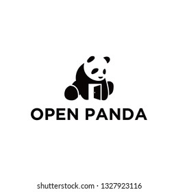 open panda logo design inspiration