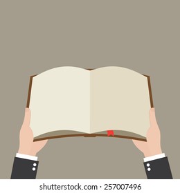 Open paper book 