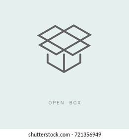 Open parcel box