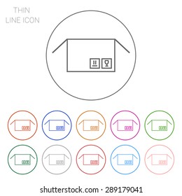 Open parcel icon
