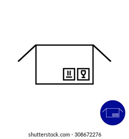Open parcel icon