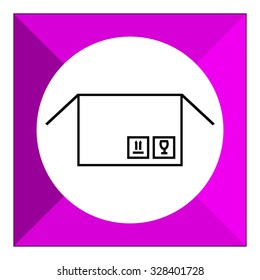 Open parcel icon