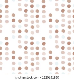 Open pattern ink brush dots seamless vector pattern