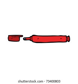 offener Stift-Cartoon