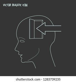 Open personality icon line element. Vector illustration of open personality icon line isolated on clean background for your web mobile app logo design.