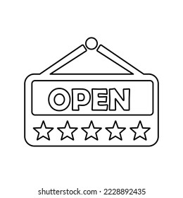 open plate icon, vector illustration