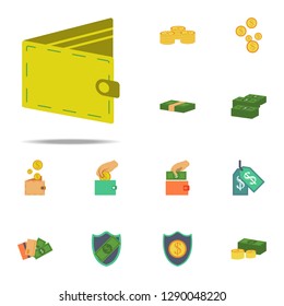 open purse colored icon. Banking icons universal set for web and mobile