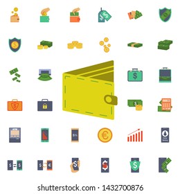 Open purse icon. Universal set of banking for website design and development, app development