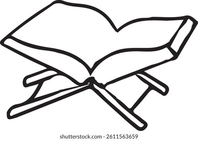 Open a  quran book linear