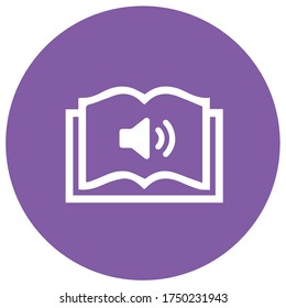 Open Reader icon on color block