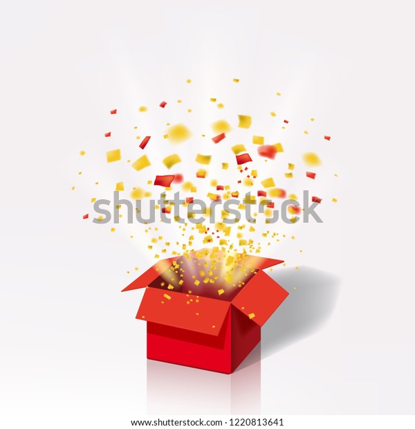 gift box that pops open with confetti