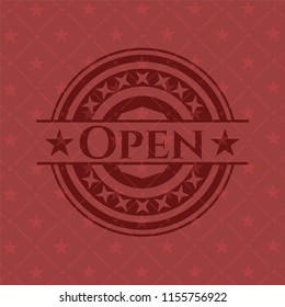 Open red icon or emblem