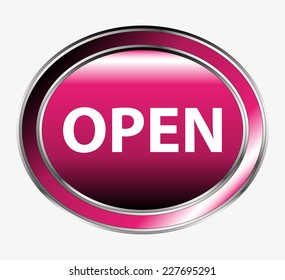 Open round isolated button 