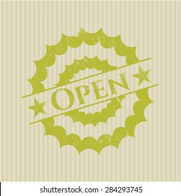 Open rubber grunge seal