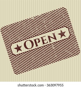 Offener Kautschuk-Grunge-Textur-Stempel