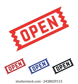 Open Rubber stamp Design art Illustration 