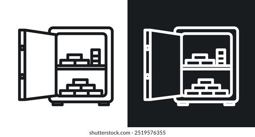 Abra el icono en blanco y negro seguro.