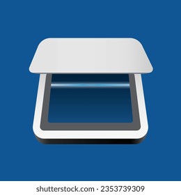 Open the scanner icon. Symbol, logo illustration