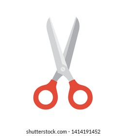 Open Scissor In White Background Icon