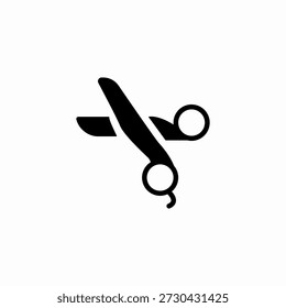 open scissors cutting icon sign vector