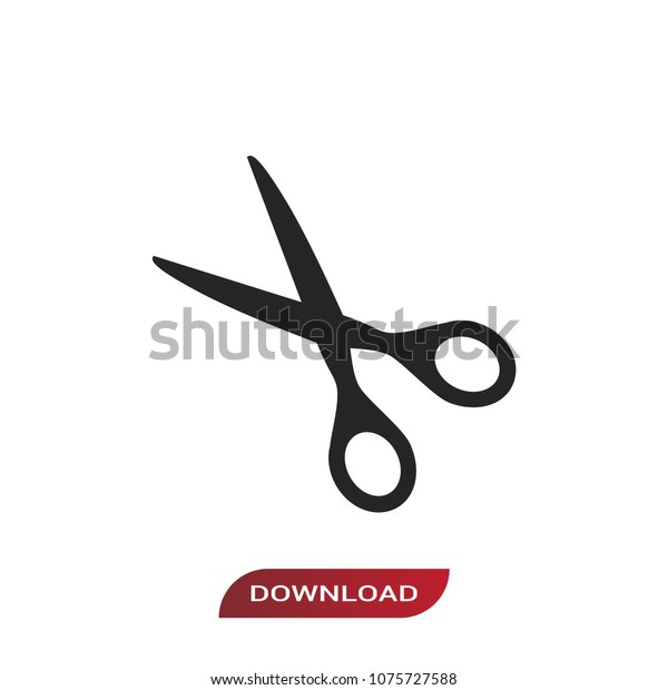 Open scissors icon
vector