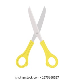 Open scissors icon vector illustration design isolated