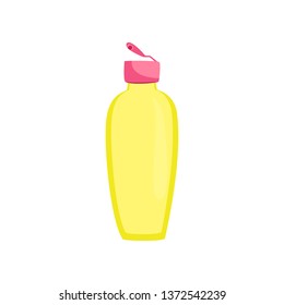 Open Shampoo Bottle Vector Illustration Stock Vector (Royalty Free ...