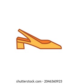 Open shoes сolor line icon. Pictogram for web page, mobile app, promo. UIUXGUI design element. Editable stroke.