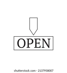 open a shop or open another business icon on a white background