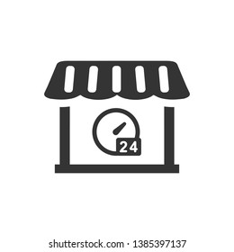 Open shop, store, 24 hour open