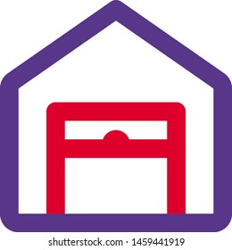 Open shutter of material handling storage unit