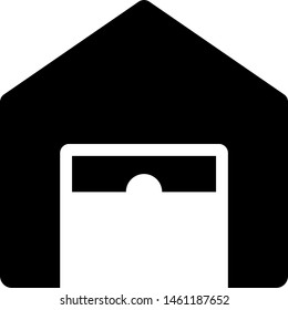 Open shutter of material handling storage unit