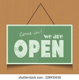 Open sign
