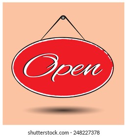 Open sign