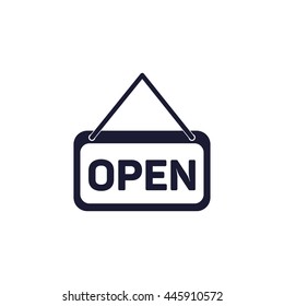 open sign