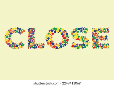 open sign abstract background template