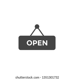Open sign graphic design template vector isolated illustration