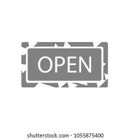 open sign icon
