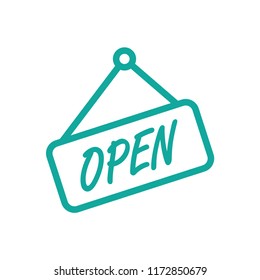Open sign icon