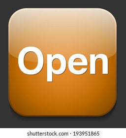 Open sign icon