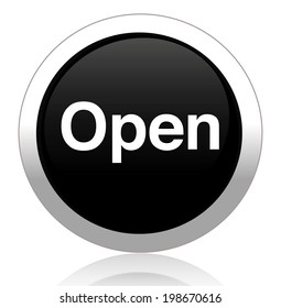 Open sign icon