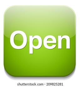 Open sign icon